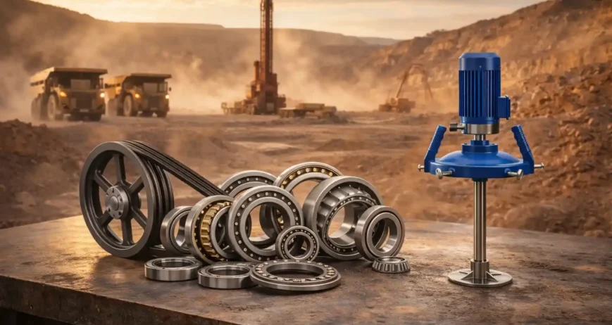 Bearings, V-Belts, and Grease Pumps — The Maintenance Essentials No Mining Site Should Be Without