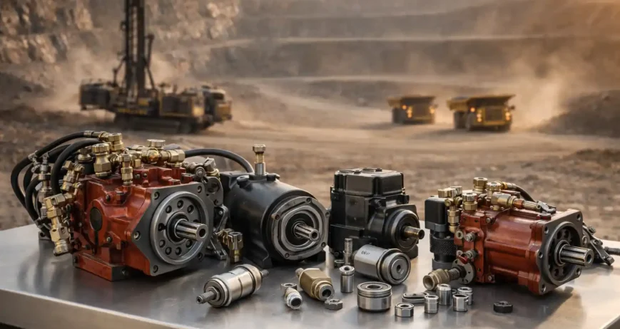 Hydraulic Pumps, Motors & Spare Parts — Powering the Modern Drill Rig